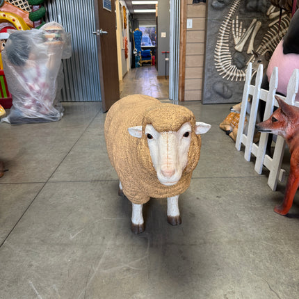Merino Ewe Sheep Life Size Statue