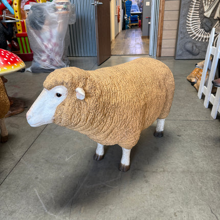 Merino Ewe Sheep Life Size Statue