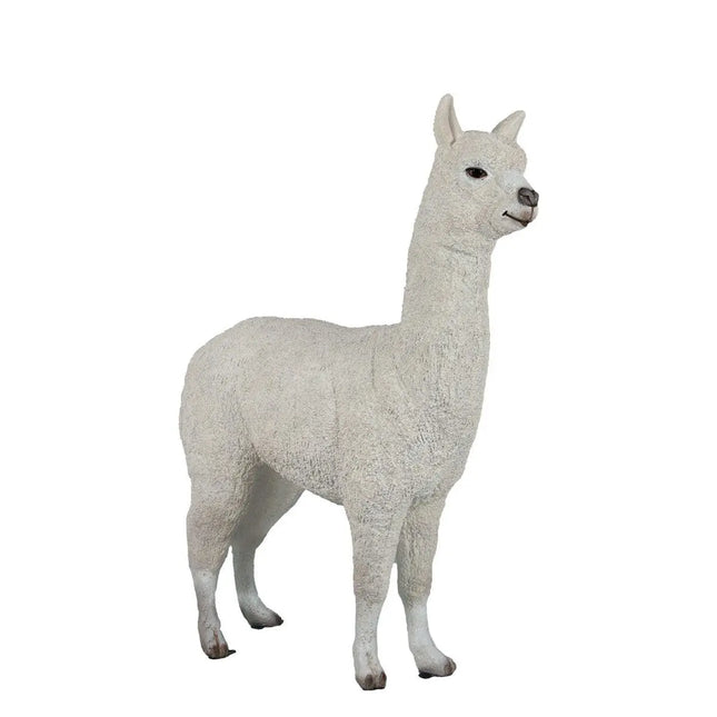 White Alpaca Life Size Statue LM Treasures - H