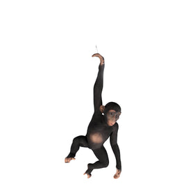 Monkey Chimpanzee Hanging Life Size Statue - LM Treasures 