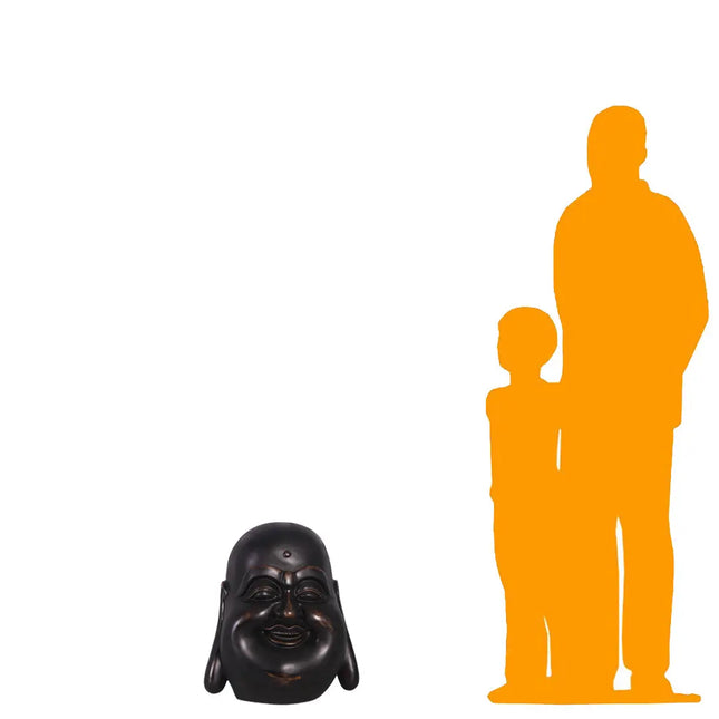 Jolly Buddha Head Statue LM Treasures - H
