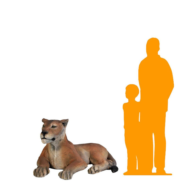 Laying Lioness Life Size Statue - LM Treasures 