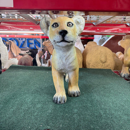 Standing Lion Cub Life Size Statue