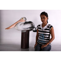 Pelican On Post Life Size Statue - LM Treasures 