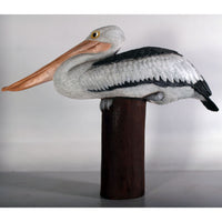 Pelican On Post Life Size Statue - LM Treasures 