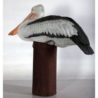 Pelican On Post Life Size Statue - LM Treasures 