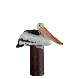 Pelican On Post Life Size Statue - LM Treasures 