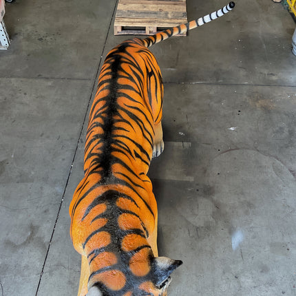 Crouching Bengal Tiger Life Size Statue