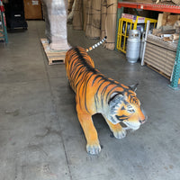 Crouching Bengal Tiger Life Size Statue