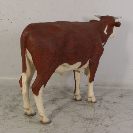 Hereford Steer Cow Life Size Statue - LM Treasures 