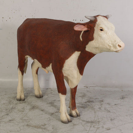 Hereford Steer Cow Life Size Statue - LM Treasures 