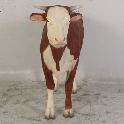 Hereford Steer Cow Life Size Statue - LM Treasures 