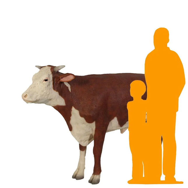 Hereford Steer Cow Life Size Statue LM Treasures - H