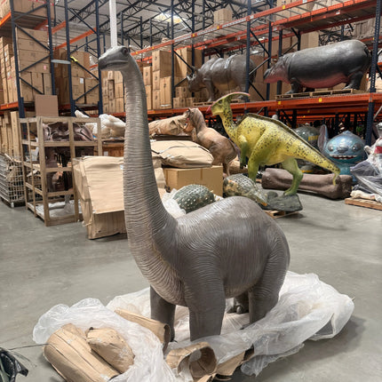 Brontosaurus Dinosaur Life Size Statue