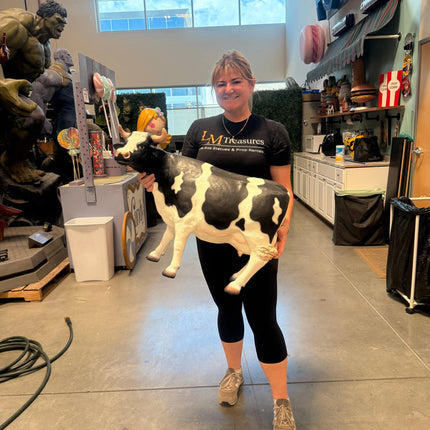Small Holstein Cow Head Up Statue LM Treasures - H