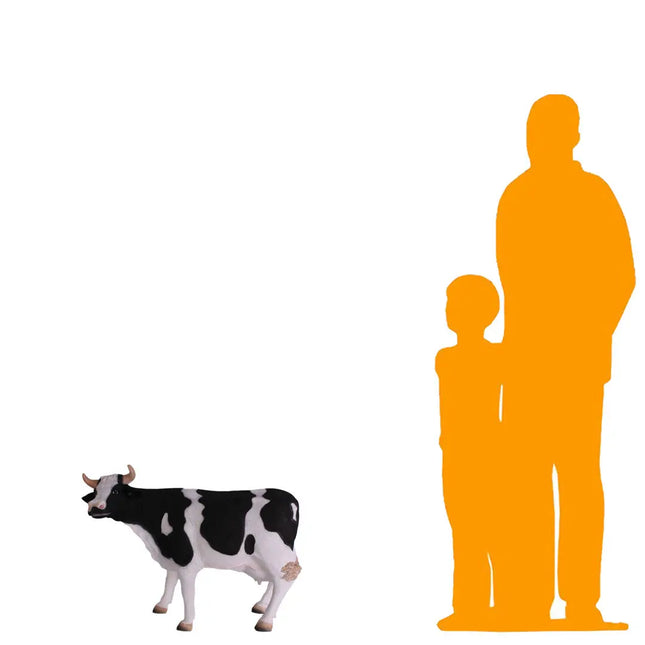 Small Holstein Cow Head Up Statue LM Treasures - H