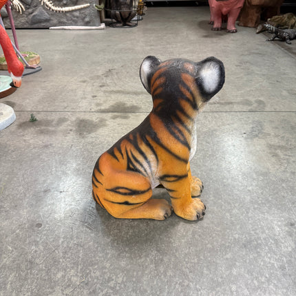 Sitting Bengal Tiger Cub Life Size Statue