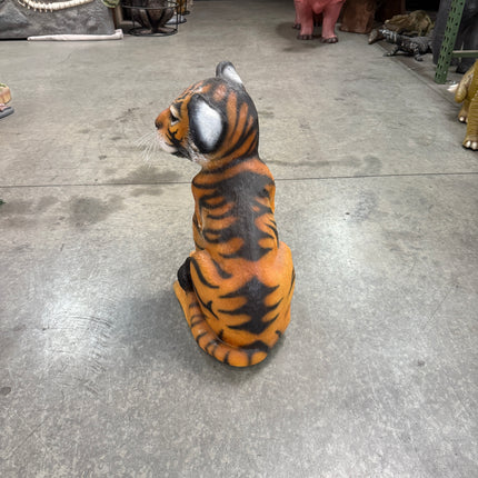 Sitting Bengal Tiger Cub Life Size Statue