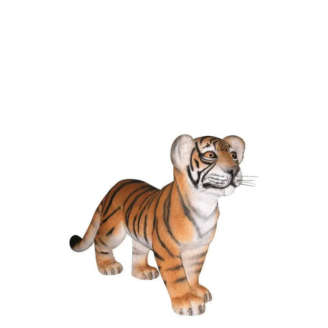 Standing Bengal Tiger Cub Life Size Statue LM Treasures - H