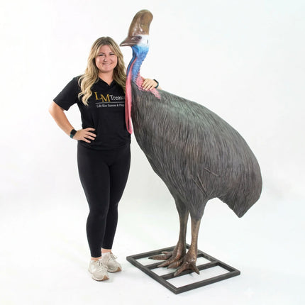 Cassowary Birds Set of 2 Life Size Statues LM Treasures - H