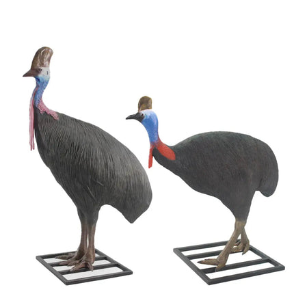 Cassowary Birds Set of 2 Life Size Statues LM Treasures - H