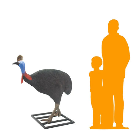 Cassowary Male Bird Life Size Statue LM Treasures - H