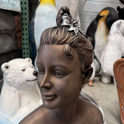 French Rose Bust Life Size Statue