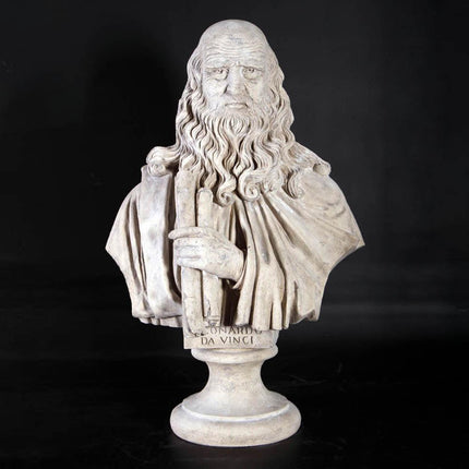 Leonardo Da Vinci Bust Life Size Statue