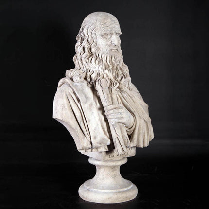 Leonardo Da Vinci Bust Life Size Statue