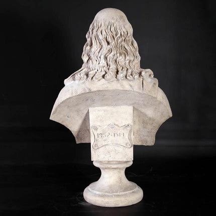 Leonardo Da Vinci Bust Life Size Statue
