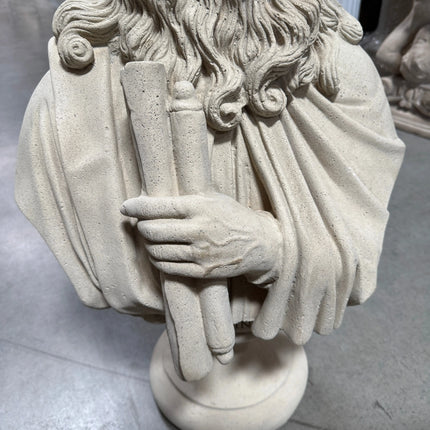 Leonardo Da Vinci Bust Life Size Statue LM Treasures - H