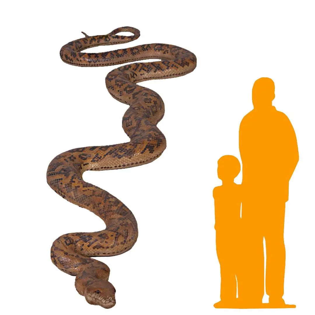 Python Snake Life Size Snake Python Life Size Reptile Animal Statue Decor Prop – LM Treasures