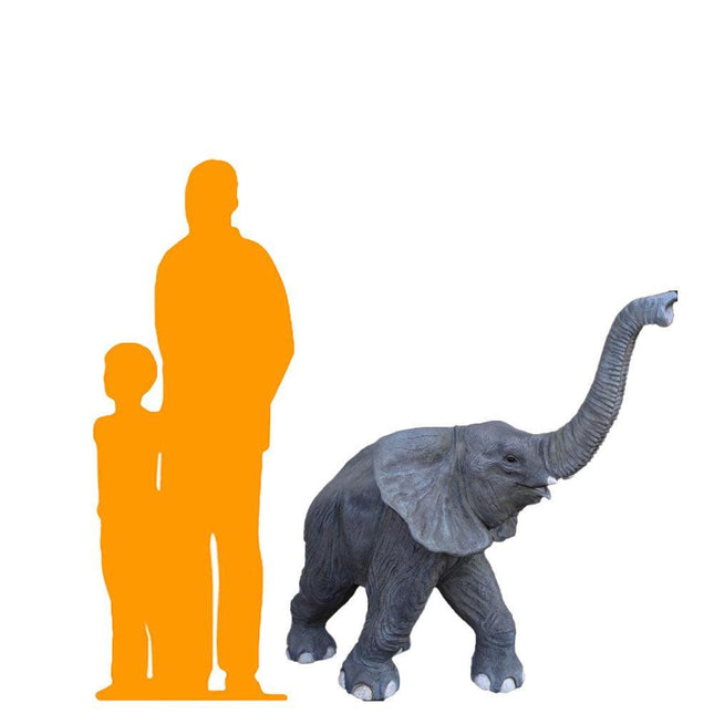 Walking Baby Elephant Statue