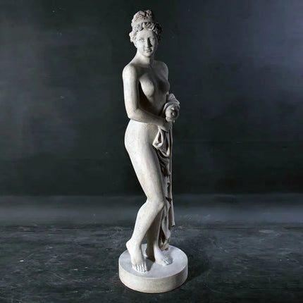 Goddess Venus with Apple Stone Finish Statue