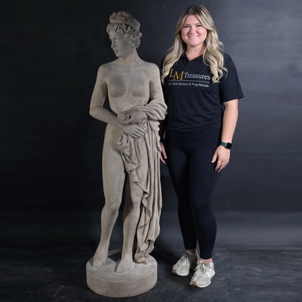 Goddess Venus with Apple Stone Finish Statue