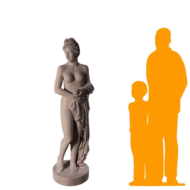 Goddess Venus with Apple Stone Finish Statue
