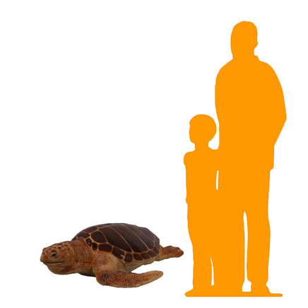 Loggerhead Sea Turtle Life Size Statue Prop - LM Treasures 