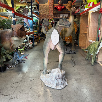 Allosaurus Dinosaur Head Turned Life Size Statue