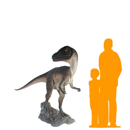Allosaurus Dinosaur Head Turned Life Size Statue