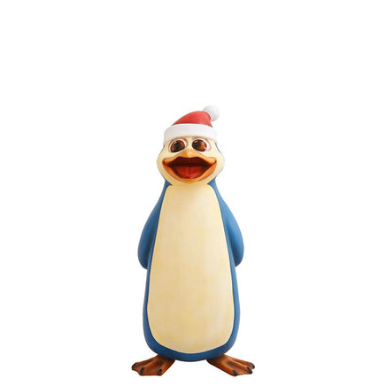 Blue Comic Penguin Singing Life Size Statue - LM Treasures 