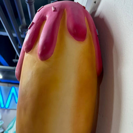 Large Donut Smiley Over Sized Statue