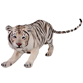 Crouching Siberian Tiger Life Size Statue - LM Treasures 