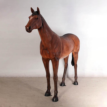 Horse Standing Life Size Statue