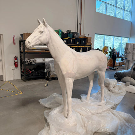 Unpainted Horse Life Size Statue LM Treasures - H