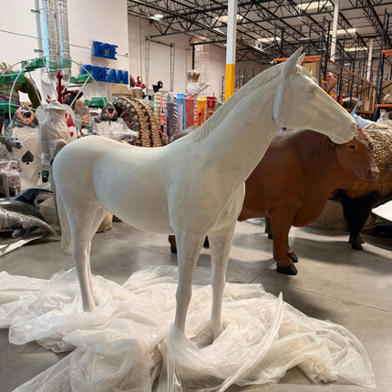 Unpainted Horse Life Size Statue LM Treasures - H