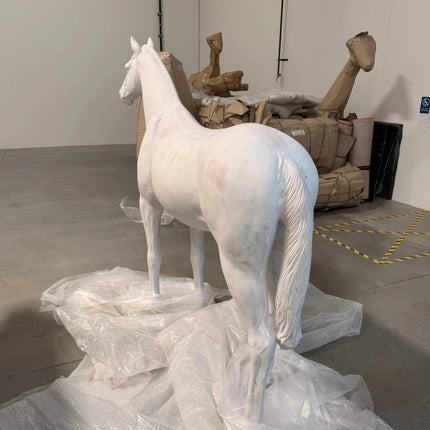 Unpainted Horse Life Size Statue LM Treasures - H