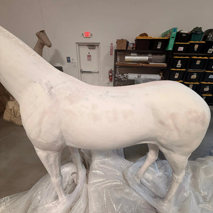 Unpainted Horse Life Size Statue LM Treasures - H