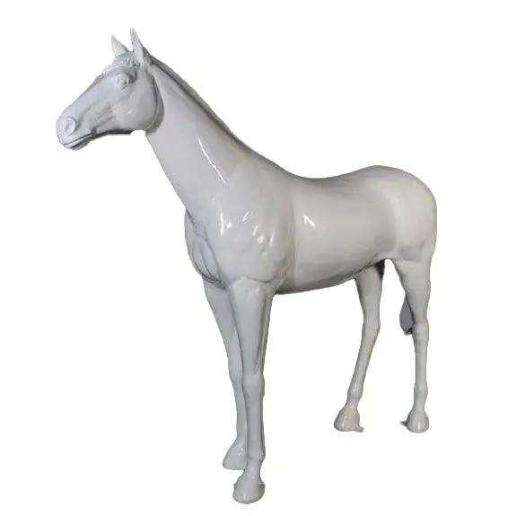 White Horse Life Size Statue LM Treasures - H