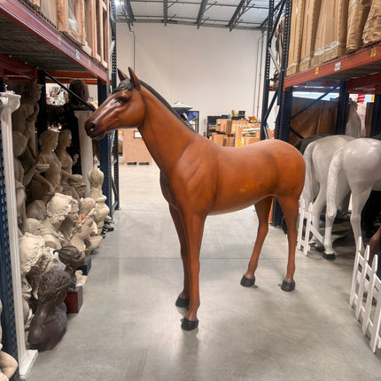 Horse Standing Life Size Statue LM Treasures - H