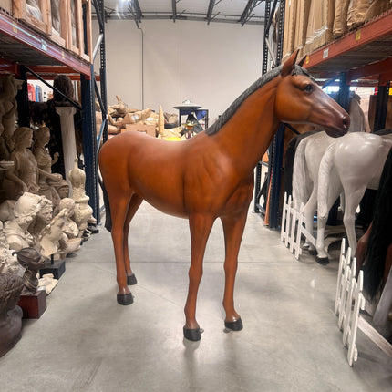 Horse Standing Life Size Statue LM Treasures - H